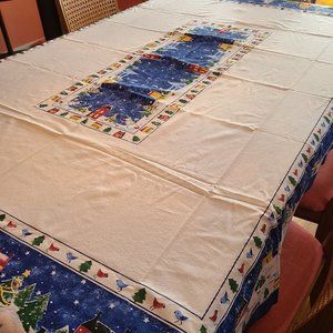 60" X 84" Oblong Tablecloth Winter Wonderland by NIKKO